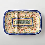 波蘭陶 綠野仙蹤系列 分隔盤 28x19cm 波蘭手工製