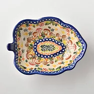 波蘭陶 綠野仙蹤系列 葉子造型前菜碟 14.5cm 波蘭手工製