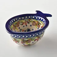波蘭陶 初春遊樂園系列 魚形碗 波蘭手工製