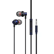 〈iSee〉智慧型手機專用通話及音樂金屬耳麥(IS-MHS819) 嘻哈藍