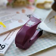 【摩肯】迷你封口機ST10揪團買任選2支更划算/台灣精品「電池式」 紫色愛貓咪