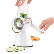 《TESCOMA》歐洲 Handy 4in1吸座手搖滾筒刨刀 | 起司檸檬皮刨刀 乳酪刨屑 料理刨絲器 刨絲刀 切絲器