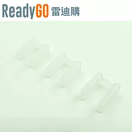 【ReadyGO雷迪購】超實用線材配件電源線插頭【二插孔式】公頭接口必備高品質矽膠防塵蓋(透明3入裝)