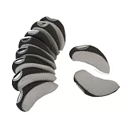 【LOTUS】高爾夫雙色鐵桿套 10入 黑灰