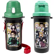 日本萬代BANDAI銀離子抗菌600ml兒童水壺600ml鬼滅之刃水瓶SC-600B(按壓直飲式)竈門炭治郎竈門禰豆子富岡義勇