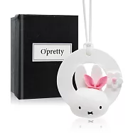 O&rsquo;Pretty 歐沛媞 室內/車用 香氛擴香石掛飾-環形小兔子(3.8X7.2X7.5cm)-多色可選 粉色
