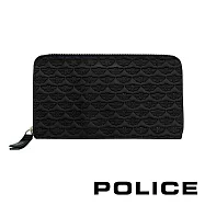 【POLICE】義大利潮牌 頂級小牛皮拉鍊長夾(艾爾頓系列)