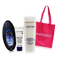 LANCOME 蘭蔻 超緊顏肌因亮妍組[安瓶+雪露+眼霜+托特包]-公司貨