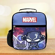 【Marvel 漫威復Q版系列】MarvelQ版餐袋/野餐袋/保冰保溫袋 藍灰色 黑豹