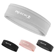 ○超值2入組!! GOLOV.EJOY 涼感冰絲髮帶 束髮帶○洗臉放鬆 居家休閒 瑜珈 運動頭巾 頭帶 柔軟舒適 彈性好 清爽透氣 淺灰色x2