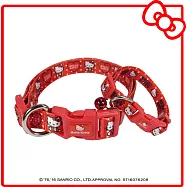 HELLO KITTY 寵物頸圈 L 點點款 紅