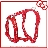 HELLO KITTY 寵物H型胸背 S 大頭款 紅