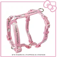 HELLO KITTY 寵物H型胸背 M 大頭款 粉