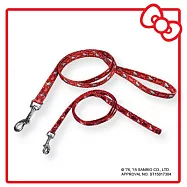 HELLO KITTY 寵物牽繩 L 點點款 紅