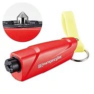 日本COGIT緊急逃生2合1擊破車窗工具+割安全帶小刀902284(附夜光吊飾)汽事故應急難工具