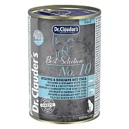 德國Dr.clauder’s克勞德博士|嚴選貓用機能主食罐-10號鯡魚鮮蝦奇亞籽 400g