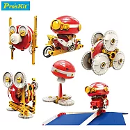 台灣寶工Proskit拉條齒輪6合1搖擺陀螺儀GE-635(戰鬥蘑菇/陀螺/小騎士/特技人/探險車/機器人)