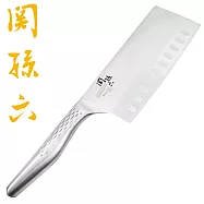 日本貝印KAI關孫六匠創名刀不鏽鋼中華菜刀AB-5165(一體成型;兩刃/刃長16.5cm;亦適左手;可洗碗機洗/可研磨)中式菜刀