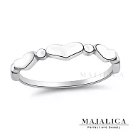 MAJALICA純銀戒指S925純銀尾戒 滿滿真心女戒 新春開運防小人 PR9024 美國圍6號|內直徑約1.65CM