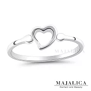 MAJALICA女戒純銀戒指S925純銀尾戒 鏤空愛心戒子 新春開運防小人 PR9025 美國圍7號|內直徑約1.73CM