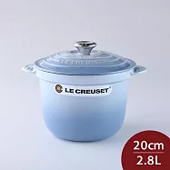 Le Creuset 萬用窈窕鑄鐵鍋 20cm 2.8L 湯鍋 燉鍋 (電磁爐 IH爐可用) 海岸藍