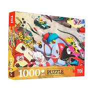 TOi圖益 【公路狂想曲】 拼圖1000片 DIY生日插畫桌遊畢業禮物