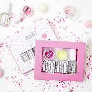 【ZOO ㄖㄨˋ】兒童拋棄式指甲油|ZOO Party 遊戲組 | 咩橘可派對 | 花花鳳梨 (護甲油+螢光造型亮片+貼紙)