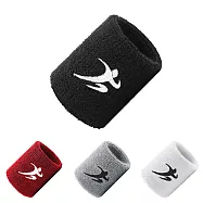 □超值2入組!! Rexchi 精梳棉運動腕帶 雙面毛圈 親膚有質感□跑步 戶外 騎自行車 瑜珈 健身 運動 保護 腕帶 吸汗透氣 白色x2