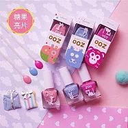 【ZOO ㄖㄨˋ】拋棄式兒童指甲油|跳跳糖馬卡龍 | 三件組 #糖果亮片 #繽紛馬卡龍色系 #小女孩生日禮物 #禮盒