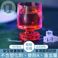 【ICE&CUP】歐美熱銷台灣製造 冰鑽高透派對水杯 透橘/350ml