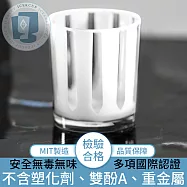 【ICE&CUP】歐美熱銷台灣製造 冰鑽條紋古典水杯 白/430ml