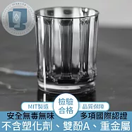 【ICE&CUP】歐美熱銷台灣製造 冰鑽條紋古典水杯 灰/430ml
