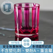 【ICE&CUP】歐美熱銷台灣製造 冰鑽條紋古典水杯 粉/430ml