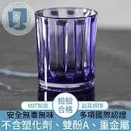 【ICE&CUP】歐美熱銷台灣製造 冰鑽條紋古典水杯 紫/430ml