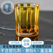【ICE&CUP】歐美熱銷台灣製造 冰鑽條紋古典水杯 黃/430ml