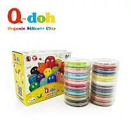 Q-doh 超柔軟有機矽膠黏土16色(15g/色)-不含工具