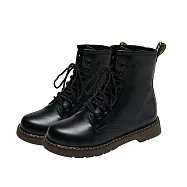 【Amoscova】英倫復古中筒女靴 馬丁靴 機車靴(1625) EU36 黑色