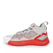 Adidas D Rose Son Of Chi [GW7651] 男鞋 籃球鞋 透氣 玫瑰 包覆 支撐 緩衝 灰白紅 27.5cm 灰/紅