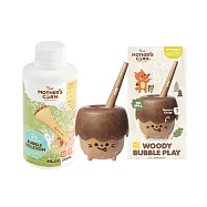 韓國【Mother’s Corn】 小木森林 兒童泡泡玩具+ 不易破泡泡補充罐 200ml