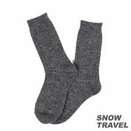 雪之旅 高品質保暖羊毛襪 M 深灰