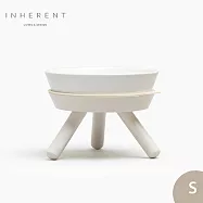 Inherent Oreo 寵物低腳碗 寵物碗 寵物碗架 狗碗 S 純淨白
