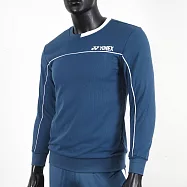 Yonex [11681TR169] 男 長袖上衣 運動 網球 訓練 休閒 圓領 吸濕 排汗 彈性 舒適 穿搭 深藍 2XL 深藍/白