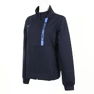 Mizuno [32TC173114] 女 外套 運動 休閒 登山 健走 彈性 立領 抗紫外線 美津濃 深藍 M 深藍