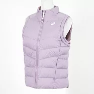 Asics [2032C317-501] 女 羽絨背心 立領 運動 休閒 輕量 防風 保暖 舒適 穿搭 亞瑟士 紫 L 紫