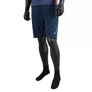 Mizuno [32TB153114] 男 短褲 運動 慢跑 訓練 吸汗 速乾 抗紫外線 美津濃 丈青 L 深藍/白