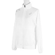 Asics [2012C344-100] 女 外套 風衣 運動 休閒 跑步 輕量 抗UV 防曬 亞瑟士 白 XL 白/銀