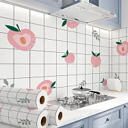 【巴芙洛】廚房壁貼桌面地板防水防油60*300cm2入 蜜桃小姐2入