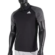 Adidas Club Polo [GL5437] 男 短袖 網球 比賽 運動 休閒 舒適 吸濕 排汗 黑灰 M 黑/灰
