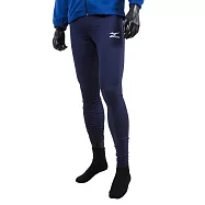 Mizuno SPORTS [U2TB4G4114] 男款 緊身 全長 長褲 運動 慢跑 吸汗 快乾 美津濃 丈青 XL 深藍/黑
