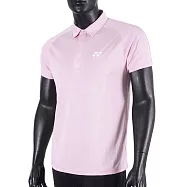 Yonex Polo [11031TR454] 男 短袖 上衣 網球 運動 休閒 舒適 透氣 機能 吸汗 快乾 台製 粉 XL 粉紅